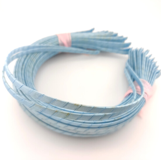 Уценка!!! Основа для ободка с атласной лентой 5 мм 1 шт. Голубой