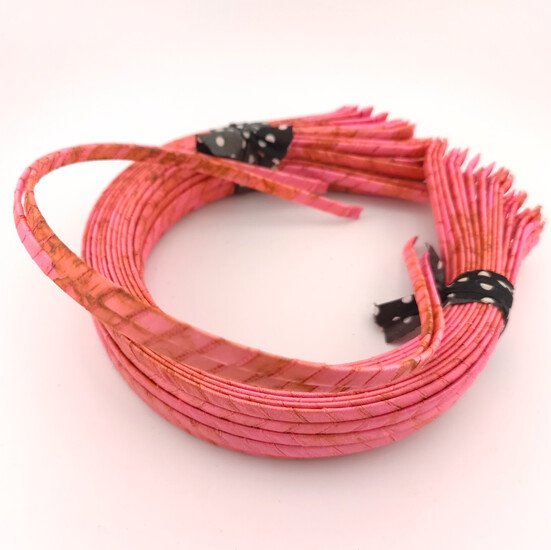 Уценка!!! Основа для ободка с атласной лентой 5 мм 1 шт. Розовый