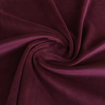 Ткань велюр вискозный LuxFabric 220 г/м² 1,50 м 1 м Марсала