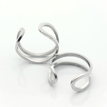 Кольцо с-образное нержавеющая сталь 20х10х1,1 мм 1 шт Платина