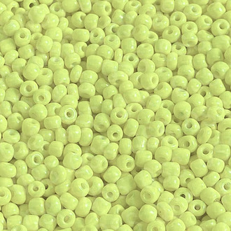 Бисер Перламутр полуматовий 2 мм 50 г Лимонный