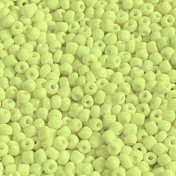 Бисер Перламутр полуматовий 2 мм 50 г Лимонный