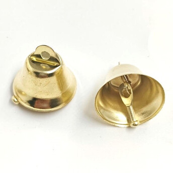 Колокольчик декоративный подвеска 50х45 мм 1 шт. Золотистый