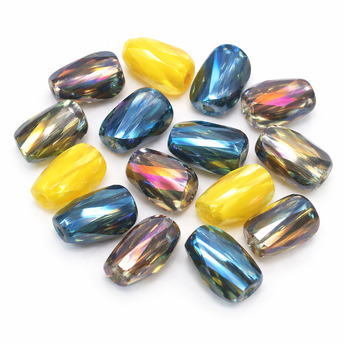 Бусины Хрусталь спираль 4х9 мм Ø 1,3 мм 10 шт Разных цветов