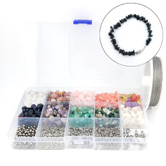 Набор Natural Stone из натуральных камней и нерж. фурнитуры 17,3х10х2,2 см 10 видов камней