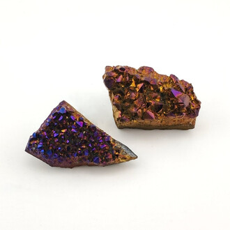 Аура пламени друза аметиста сувенирный камень 25-60 г 1 шт.