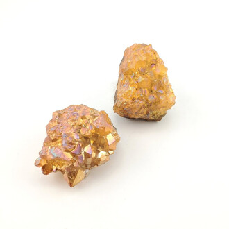 Солнечная аура-друза аметиста сувенирный камень 65-70 г 1 шт.