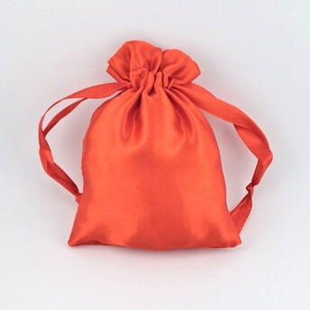 Подарочный мешочек из атласа 9х13 см (+-5 мм) 1 шт. Красный