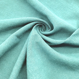 Ткань 55% лен 45% хлопок 180 г/м2 1,5 м 1 м Бирюзовый