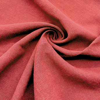 Ткань 55% лен 45% хлопок 180 г/м2 1,5 м 1 м Красный