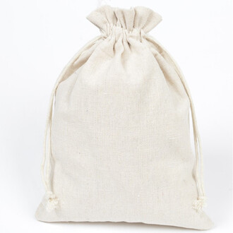 Подарочный мешочек из хлопка 20x30 см (+-5 мм) 1 шт. Бежевый