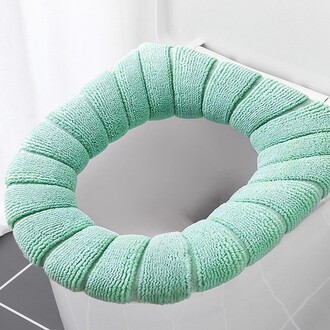 Чехол для сидения унитаза рельефный 37х43 см 1 шт Мятный