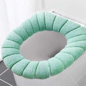 Чехол для сидения унитаза рельефный 37х43 см 1 шт Мятный