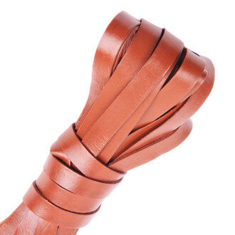 Шнур кожаный Плоский 10х2 мм 1 м Кирпичный