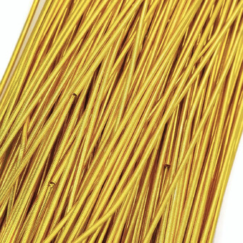 Канитель гладкая глянцевая 1 мм 5 г Золото лимонное