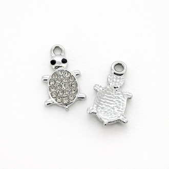 Підвіска метал Lucky Turtle 10,5х19 мм 1 шт. Срібний