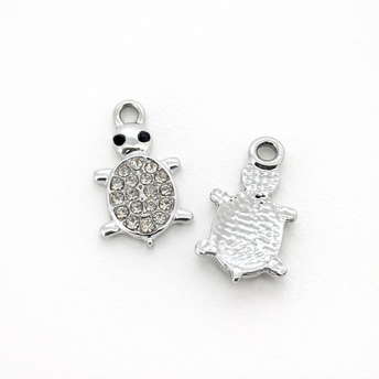 Підвіска метал Lucky Turtle 10,5х19 мм 1 шт. Срібний