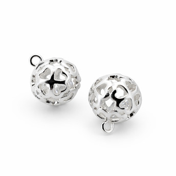 Підвіска метал Love Pendant 11х13,5 мм 1 шт. Сріблястий