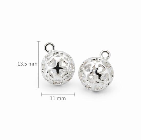 Підвіска метал Love Pendant 11х13,5 мм 1 шт. Сріблястий