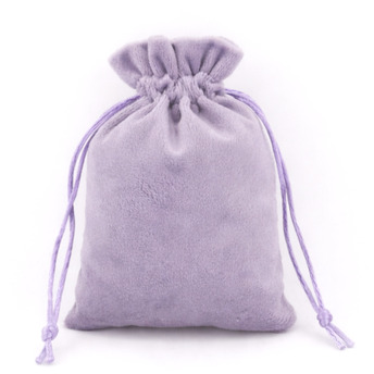 Подарунковий мішечок з велюру 08х10 см (±5 мм) 1 шт. Бузковий