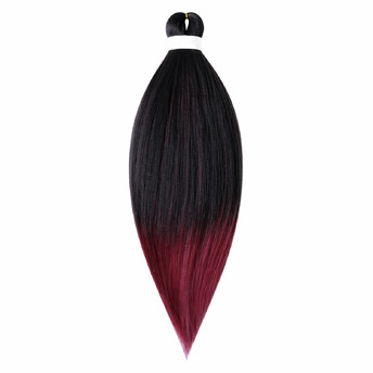 Канекалон Easy Braid омбре двухцветный 65 см 90 г Черно-бордовый T1B/900#