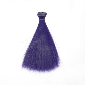 Волосся для ляльок термостійке пряме 15 см 1 шт. Фіолетовий (№ 35)