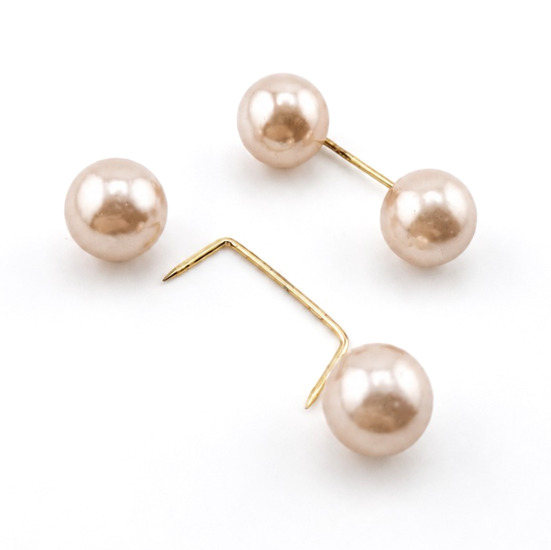 Брошь Pearl Duet для одежды 34 мм 1 шт. Шампань