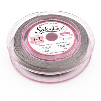 Ювелірний трос SakuLux (Flexy7) Японія 0,50 мм 1 м Платина