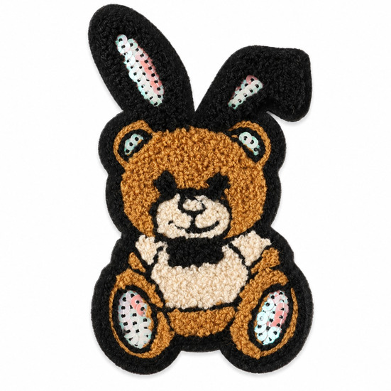 Аплікація пришивна нашивка Teddy Bear плюшевая 14х8,5 см 1 шт. Коричневий