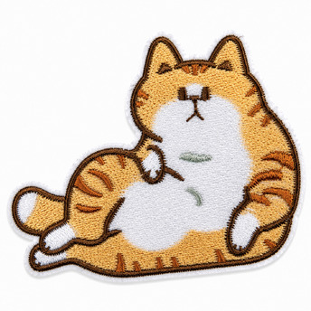 Термоаплікація Cute kitten вишита 6,2х4,5 см 1 шт. Бежевий