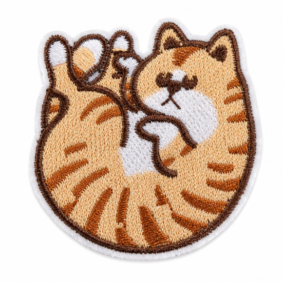 Термоаплікація Cute kitten вишита 4,8х4,7 см 1 шт. Бежевий
