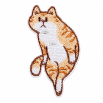 Термоаплікація Cute kitten вишита 3,6х6 см 1 шт. Бежевий