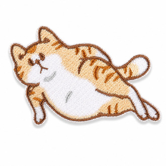 Термоаплікація Cute kitten вишита 6,5х5 см 1 шт. Бежевий