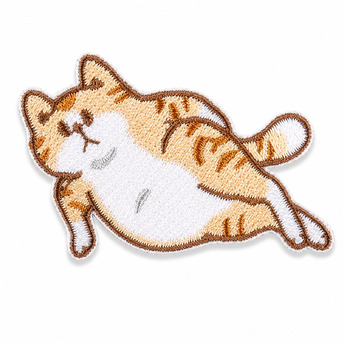 Термоаплікація Cute kitten вишита 6,5х5 см 1 шт. Бежевий