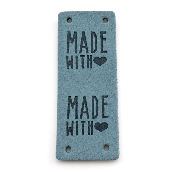 Аплікація ярлик Hand Made 5х2 см 1 шт. Зелений