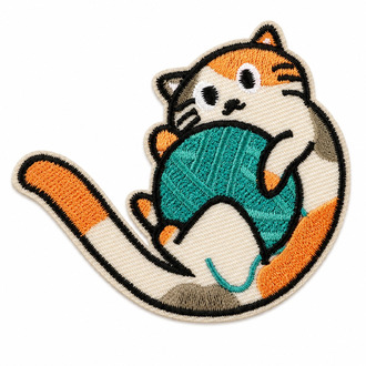 Термоаплікація Crafty Kitten вишита 6,9х6 см 1 шт. Різні кольори