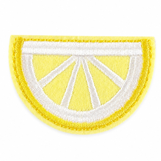 Термоаплікація lemon вишита 4,5х3 см 1 шт. Жовтий