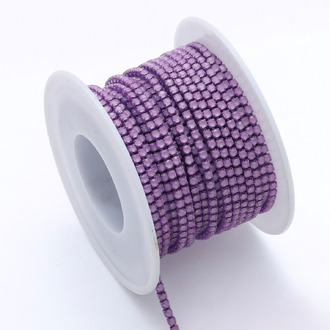 Стразовий ланцюг ss6 (2 мм) 1 м Lilac Opal Violet